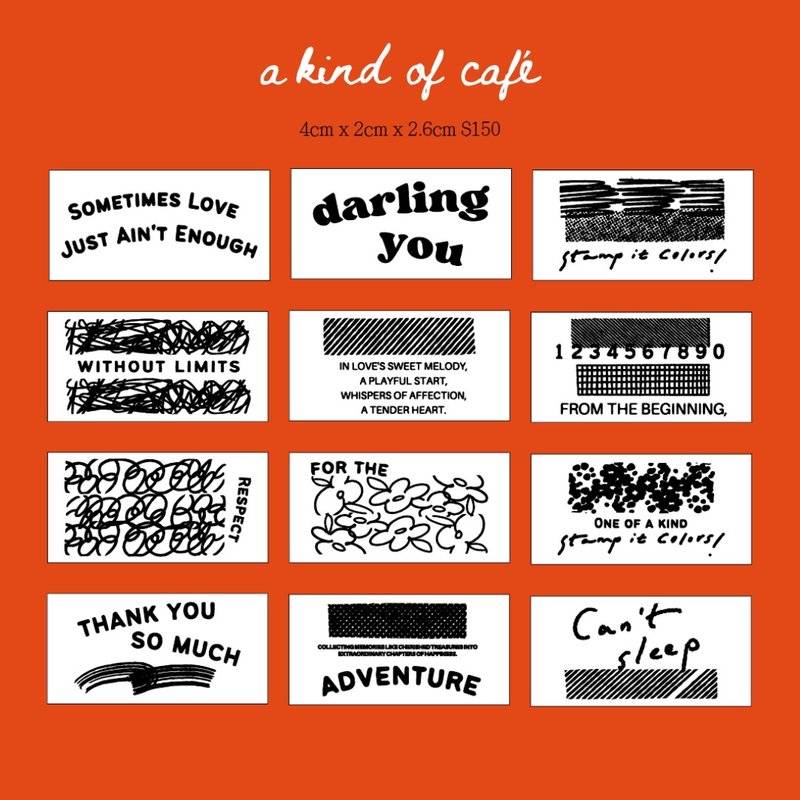 【什物】手帐印章系列Blah Blah Blah  | 150元区 - 印章/印台 - 木头 多色