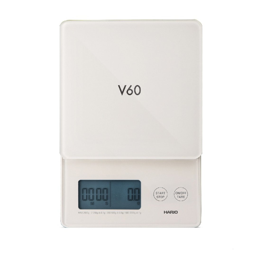 HARIO V60琉璃白电子秤/VSTG-2000W-TW - 咖啡壶/周边 - 树脂 白色