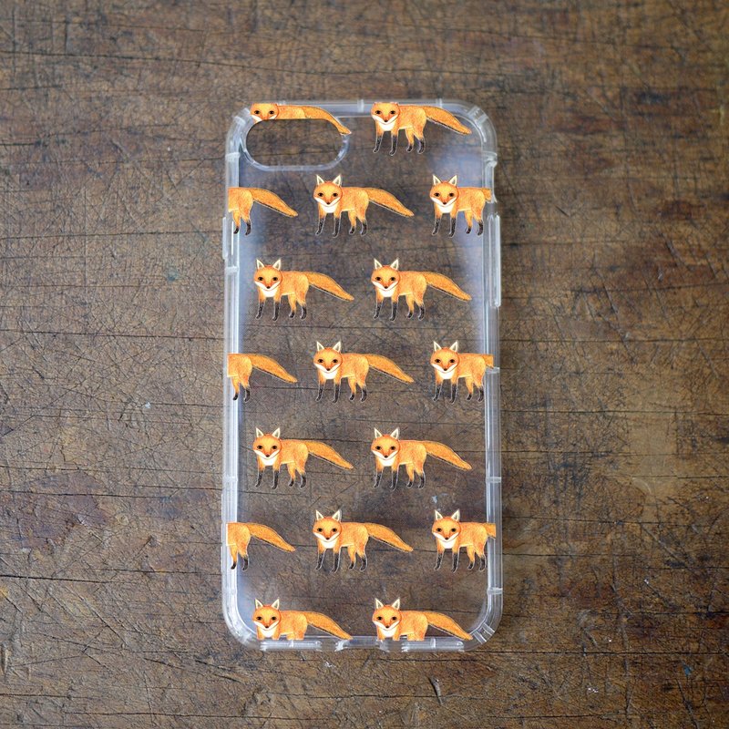 【狐狸先生-空压防摔手机壳】Iphone / Android 各种型号与动物图案订制， IPHONE、SAMSUNG、SONY、LG、HTC、ASUS、NOKIA、Oppo、小米、华为。均可订制 - 手机壳/手机套 - 防水材质 透明