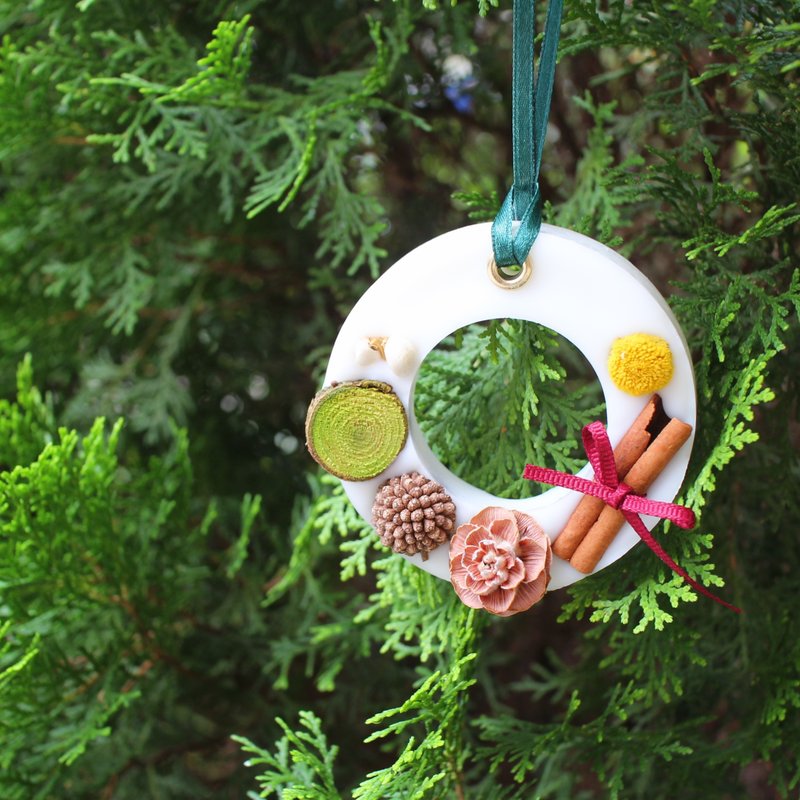 圣诞花圈 香氛砖 - 香薰/精油/线香 - 蜡 