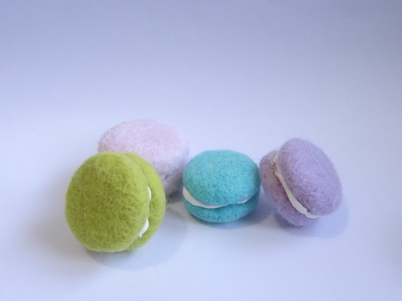 缤纷的马卡龙-羊毛毡  "摆饰" - 玩偶/公仔 - 羊毛 多色