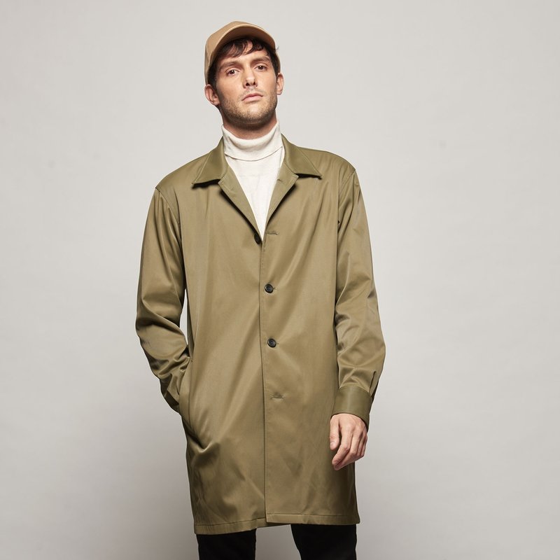 Stone@s Windproof Coat / 防风外套 军绿色  大衣 - 男装外套 - 防水材质 卡其色