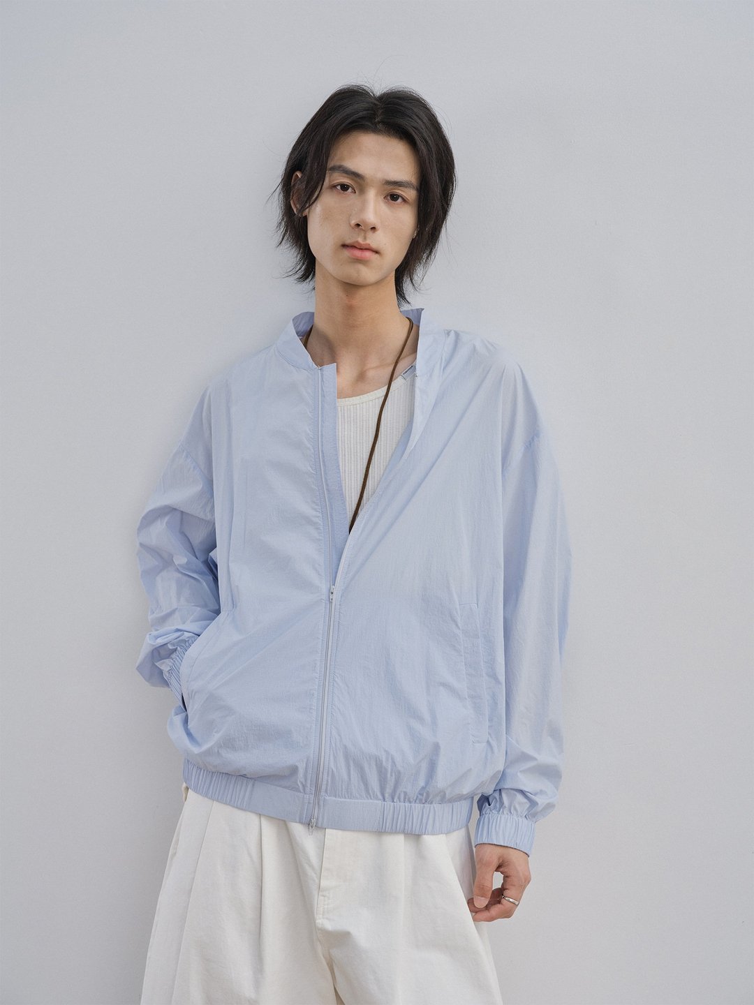 日系复古 / 防晒夹克外套 / UFP50+ - 男装外套 - 其他材质 蓝色