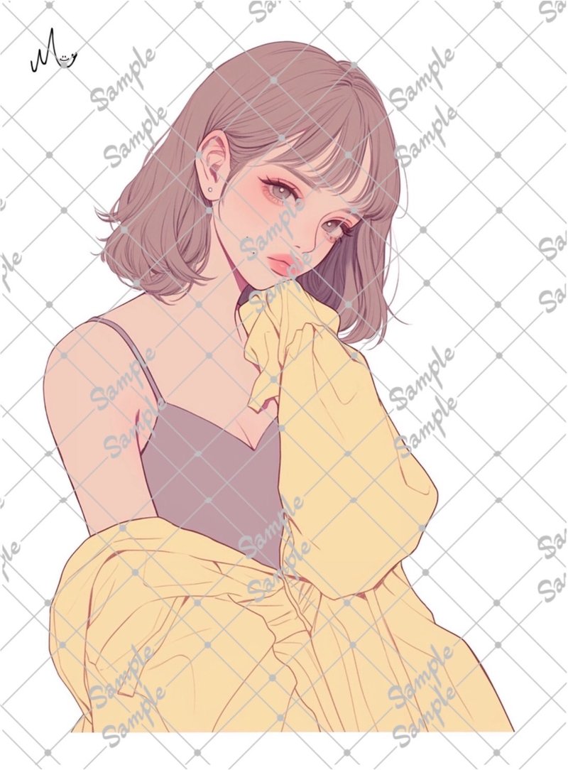 原创人物贴纸 9月新款 - 贴纸 - 纸 