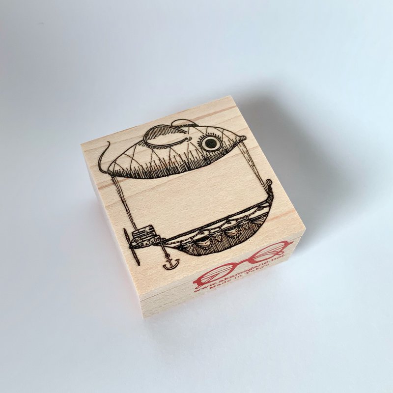 飞艇莫札号 - 印章/印台 - 木头 