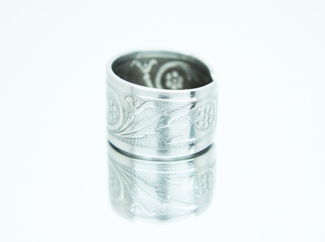 Vintage Spoon Ring  Spoon Ring Authentic Spoon Ring Sterling Fork Ring - 戒指 - 其他金属 