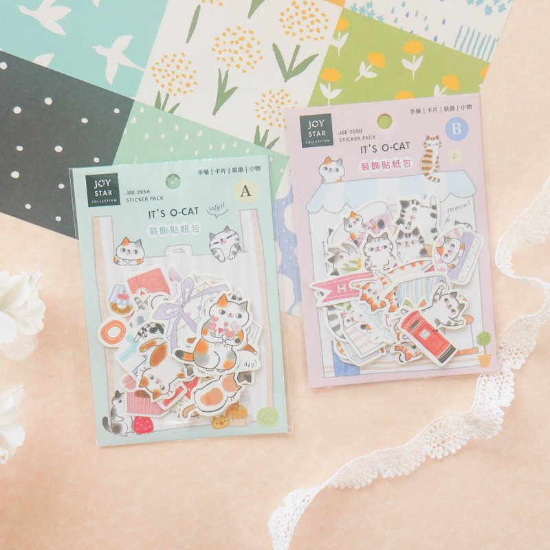 O-CAT - 装饰贴纸包 - 贴纸 - 纸 