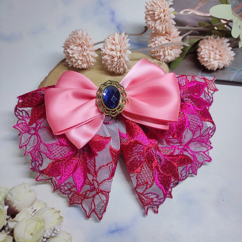 梦幻大蕾丝系列 - 发饰 - 其他材质 粉红色