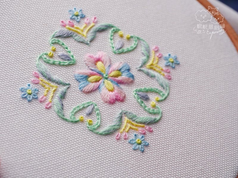 (12月班)基础刺绣-温日-彩笔篇 针法灵活运用&构图通用观念 - 编织/羊毛毡/布艺 - 棉．麻 