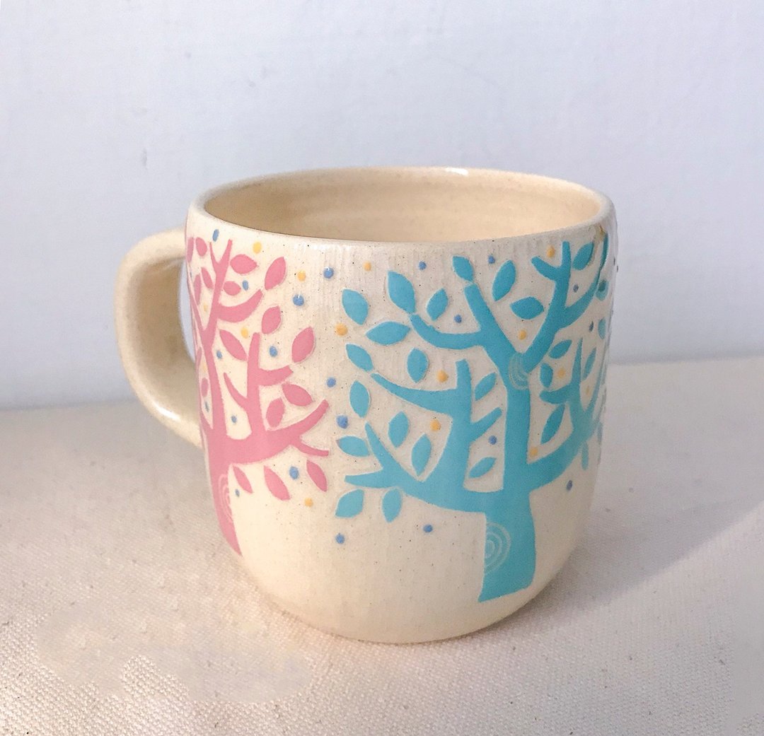 Tree 马克杯 - 咖啡杯/马克杯 - 陶 粉红色