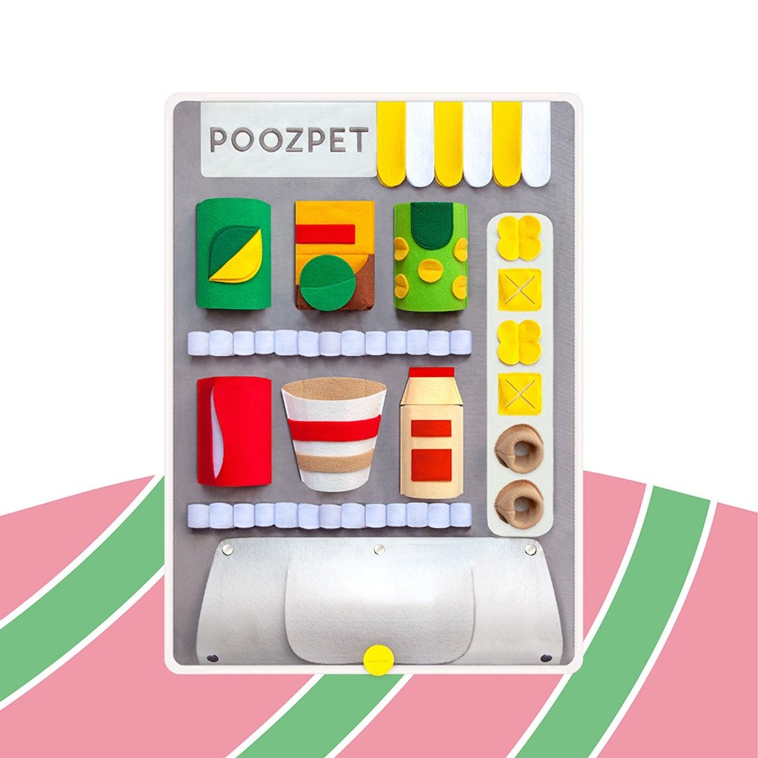 自动贩卖机嗅闻垫POOZPET 解闷益智立体猫狗玩具防拆家居家遛狗 - 玩具 - 聚酯纤维 