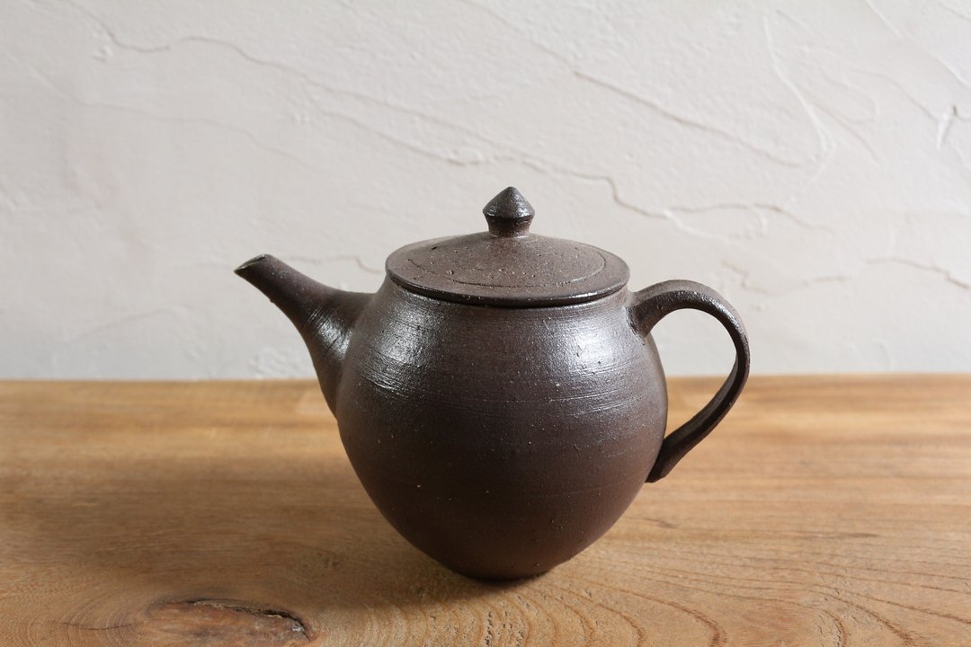 for rayrayyoung reservation Plenty of teapot with tea strainer - 茶具/茶杯 - 陶 咖啡色