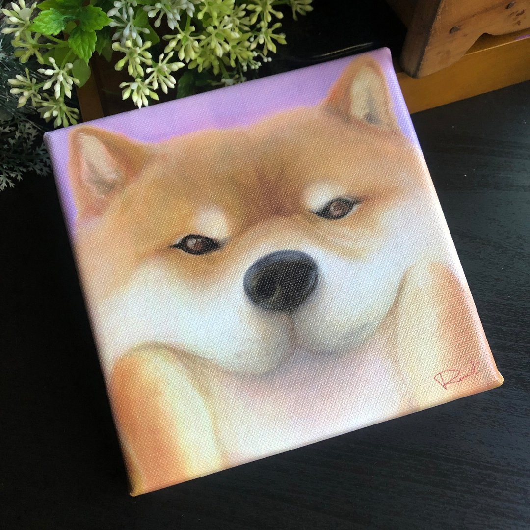 微笑动物系列柴柴 柴犬 复制画 - 海报/装饰画/版画 - 防水材质 