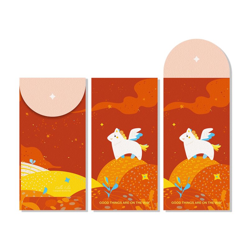 2026马年红包袋3入 好事马上来 - 红包/春联 - 纸 红色