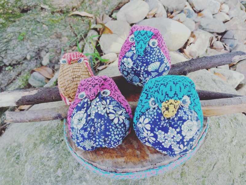 猫头鹰布娃吊饰 - 吊饰 - 棉．麻 紫色