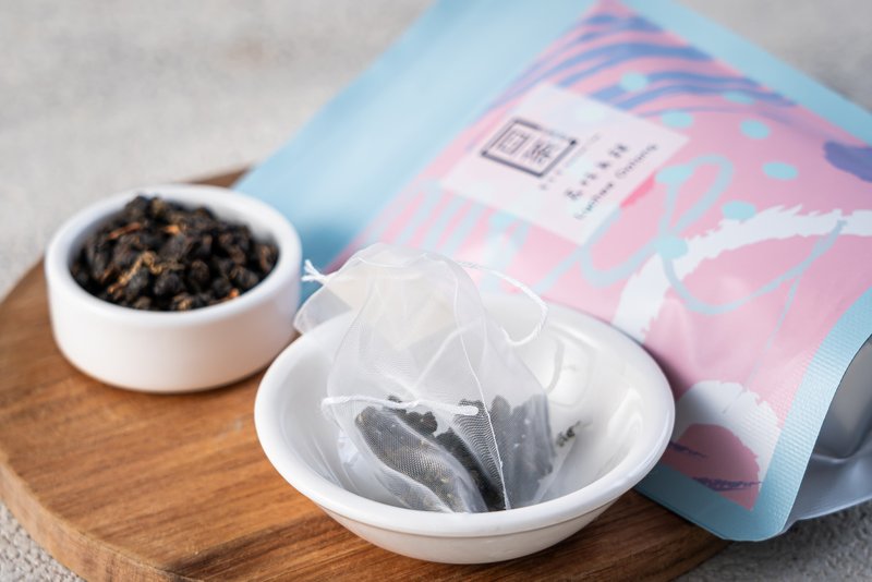 【荔枝乌龙茶包】水果 窨香 原叶立体茶包  5入  |亘茶 - 茶 - 新鲜食材 蓝色