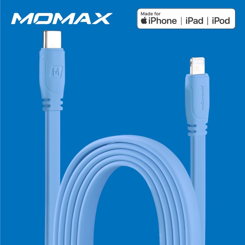 MOMAX Go Link MFI to C 传输线DL37(1.2m) - 充电宝/传输线 - 其他材质 蓝色