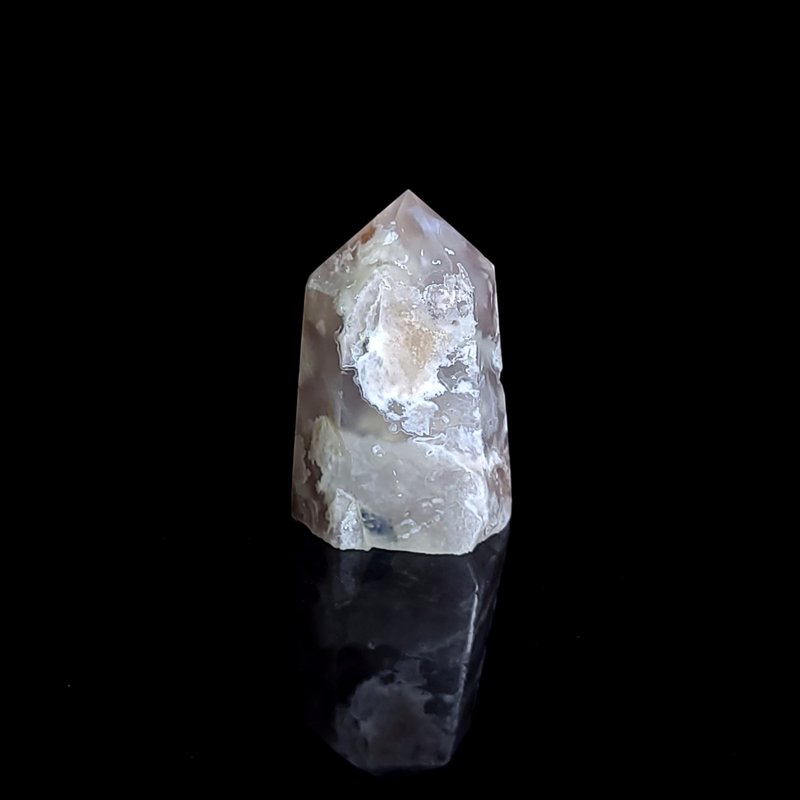 【樱花玛瑙柱】 - 901 - 其他 - 水晶 黑色