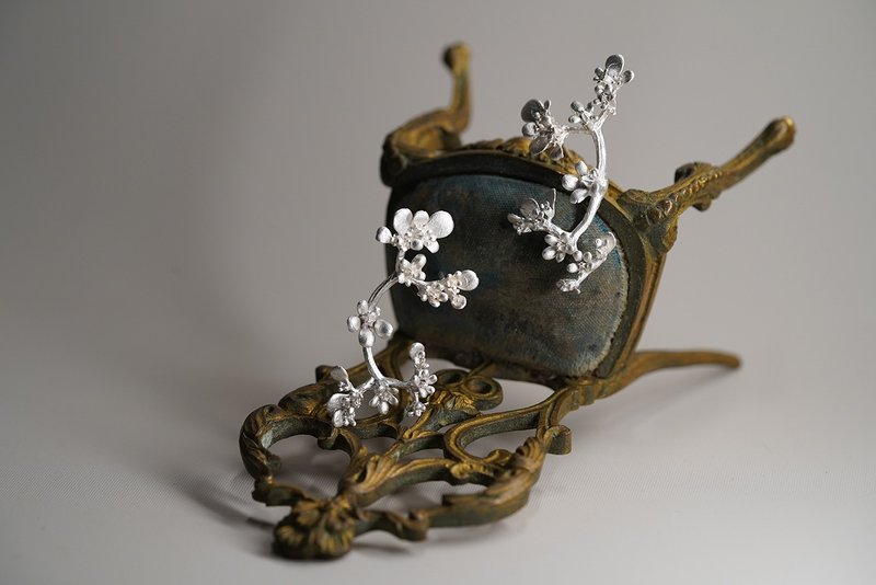 925银Kaia耳环 (MW E1075) - 耳环/耳夹 - 纯银 