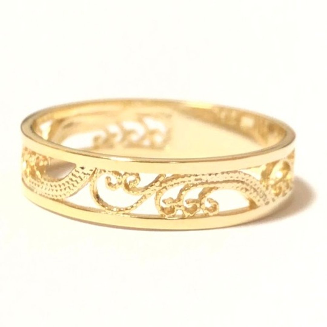 wave lace ring (可订制1号起)(可制作为尾戒) - 戒指 - 其他金属 银色