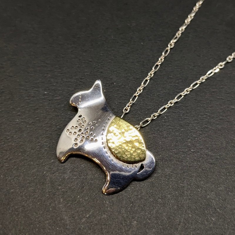 小花马~纯银十二生肖弥月坠饰项链,手作的诗小朋友第一件纯银饰 - 项链 - 纯银 