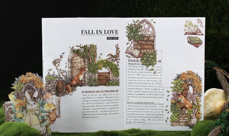 森林异想书 PET 和紙膠帶 10米卷 - 纸胶带 - 其他材质 多色