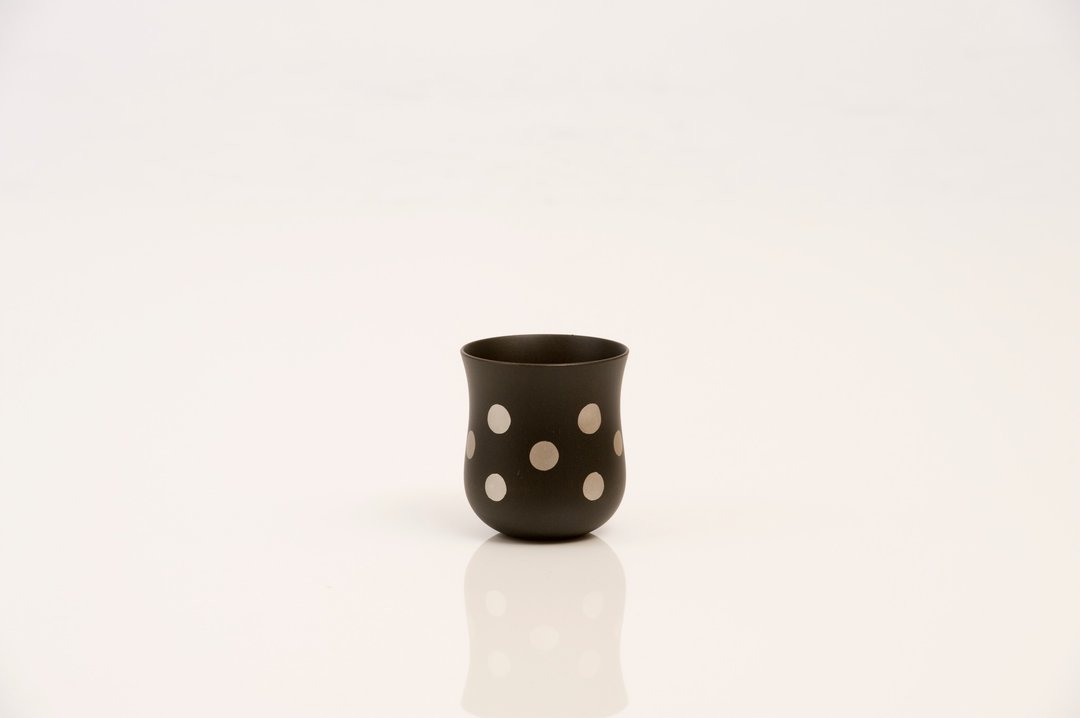 Dot cup Urushi Kuro Silver - 其他杯子 - 木头 银色