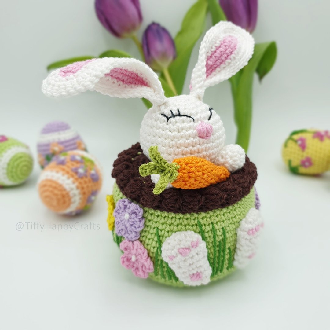 Easter Bunny Floppy Ears | Amigurumi Easter Crochet Pattern PDF - 手工艺教程/工具书 - 其他材质 