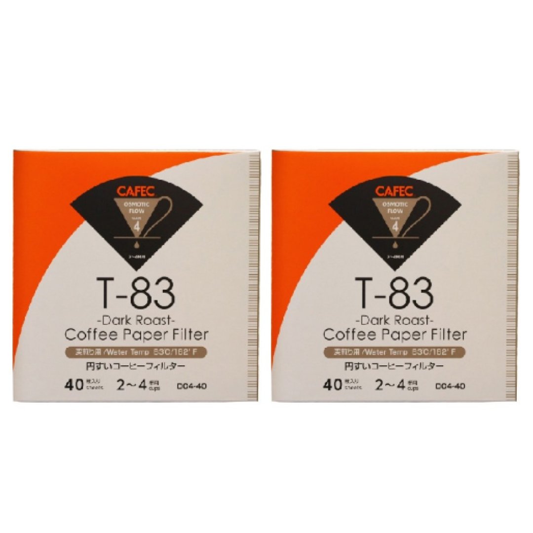 日本CAFEC 深焙专用盒装滤纸40张-2入组 / 共2款 - 咖啡壶/周边 - 纸 白色