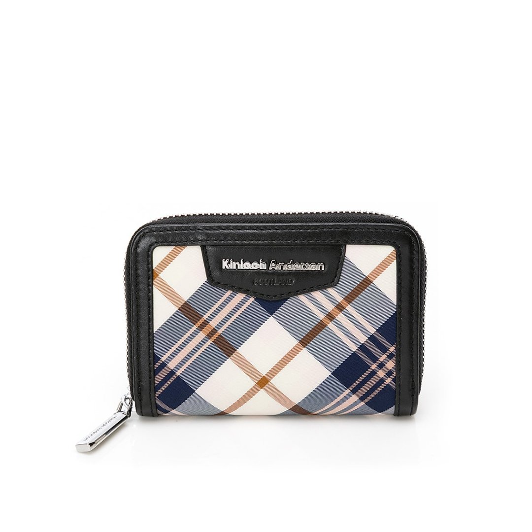 【金安德森】Tartan L型拉链零钱包-黑色 - 皮夹/钱包 - 尼龙 黑色