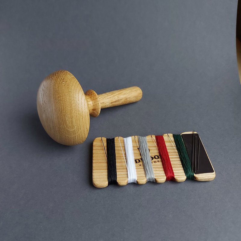 Wood darning mushroom kit - 编织/刺绣/羊毛毡/裁缝 - 木头 