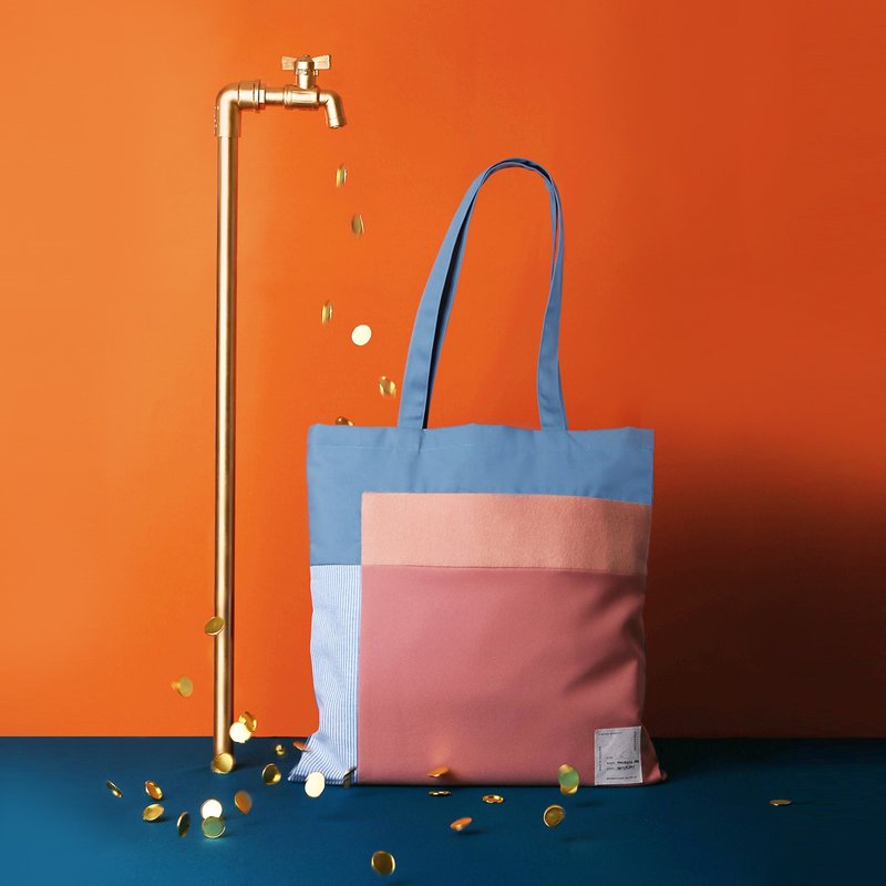 Saturday Bag - 手提包/手提袋 - 棉．麻 粉红色