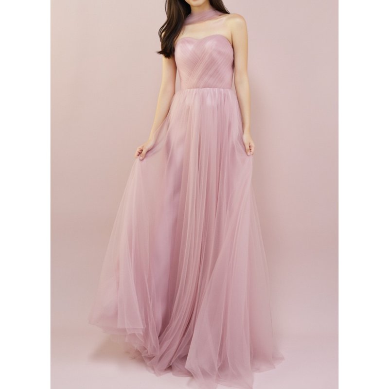 Haze Rosé 柔雾玫瑰礼服 - 晚装/礼服 - 丝．绢 粉红色