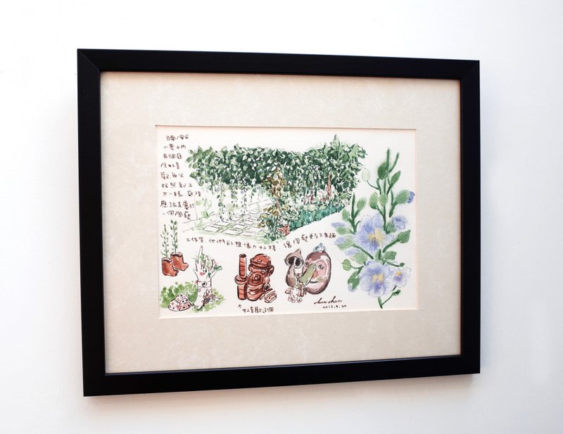 水彩原画作品 环岛旅行-台南安平 - 海报/装饰画/版画 - 纸 黑色