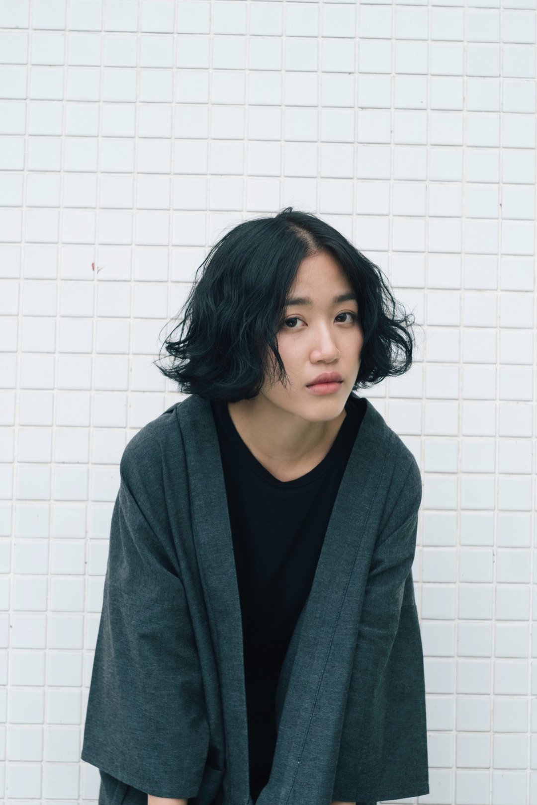 藏青色金边 - 女装休闲/机能外套 - 棉 黑色