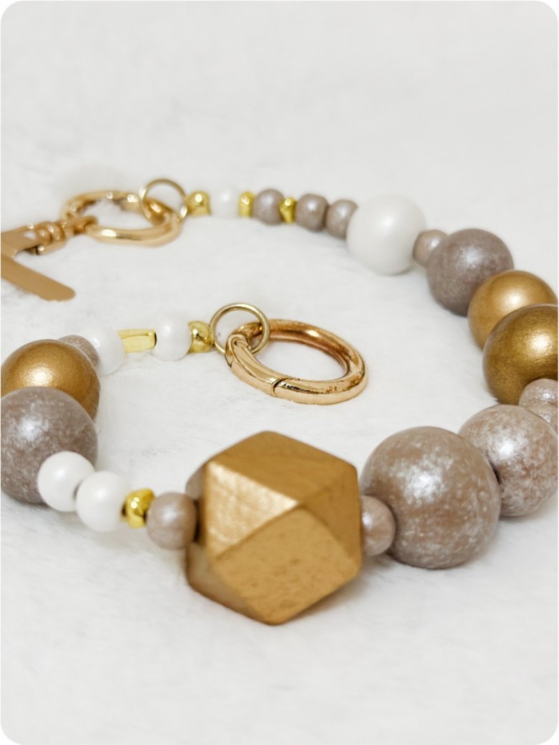 藏福气泡泡 长链组 - 项链 - 木头 多色