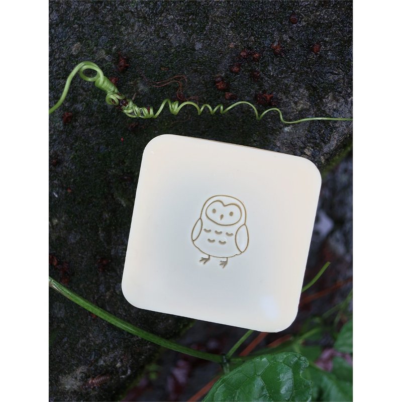 【皂章A100】猫头鹰 可爱皂章 - 蜡烛/香氛/手工皂 - 压克力 