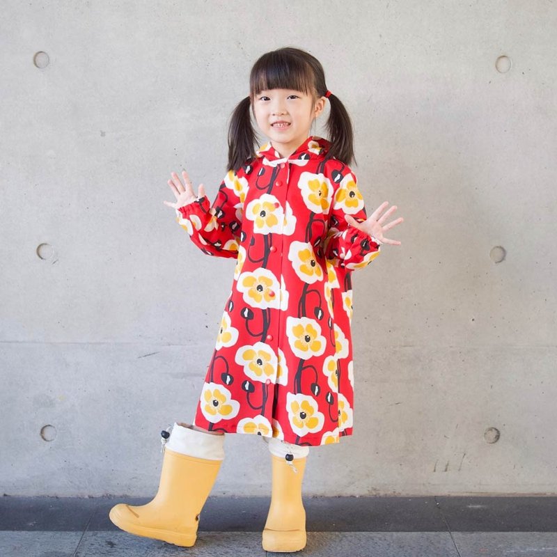 小红帽花朵糖果红色儿童风雨衣 - 儿童雨衣/雨具 - 防水材质 红色