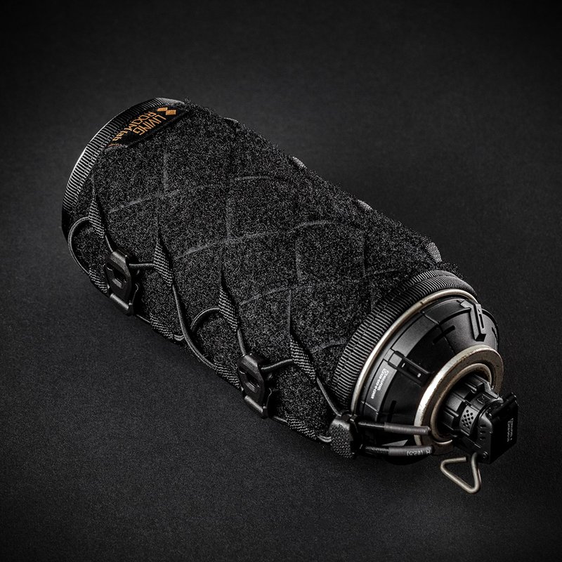 SHADOW CB 220 手工编织 卡式瓦斯罐套 Molle 喷灯 保温 黑化 - 露营用品 - 其他材质 黑色