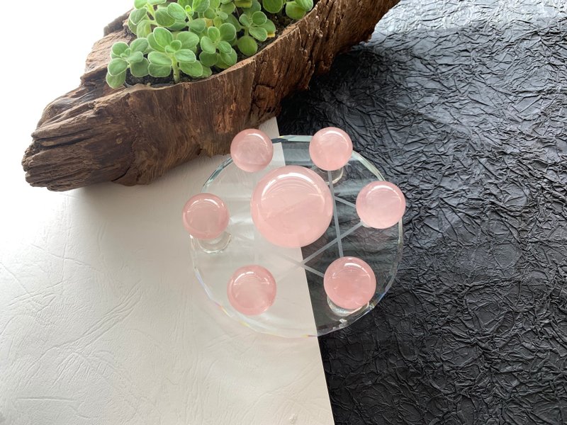 快速出货 天然粉水晶七星阵 粉晶七星阵 招桃花 招人缘2 - 摆饰 - 水晶 粉红色