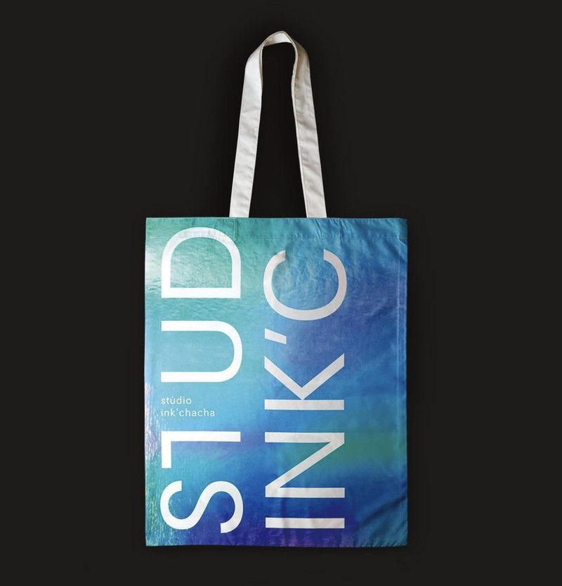 Inkchacha Pastel Gradient Tote Bag 布袋 - 手提包/手提袋 - 其他材质 