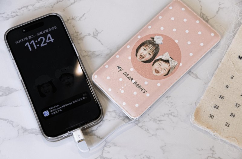 定制化皮革行动电源 (10000mAh) - 充电宝/传输线 - 其他材质 