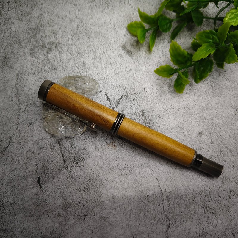 肖楠木 原木 手工笔 古典款钢笔 - 钢笔 - 木头 