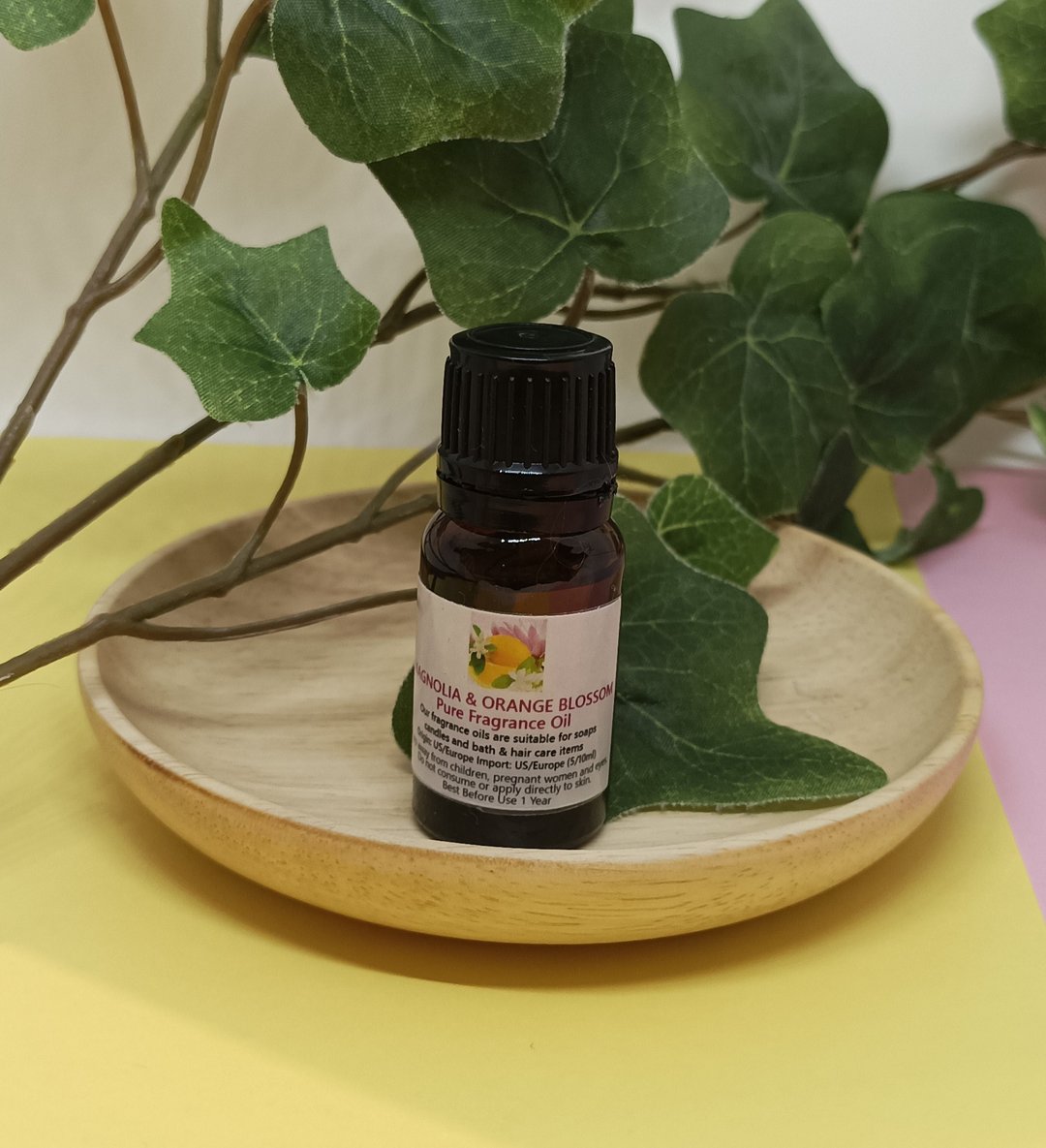 造型扩香石配香薰油(芒果玉兰花) - 香薰/精油/线香 - 其他材质 橘色