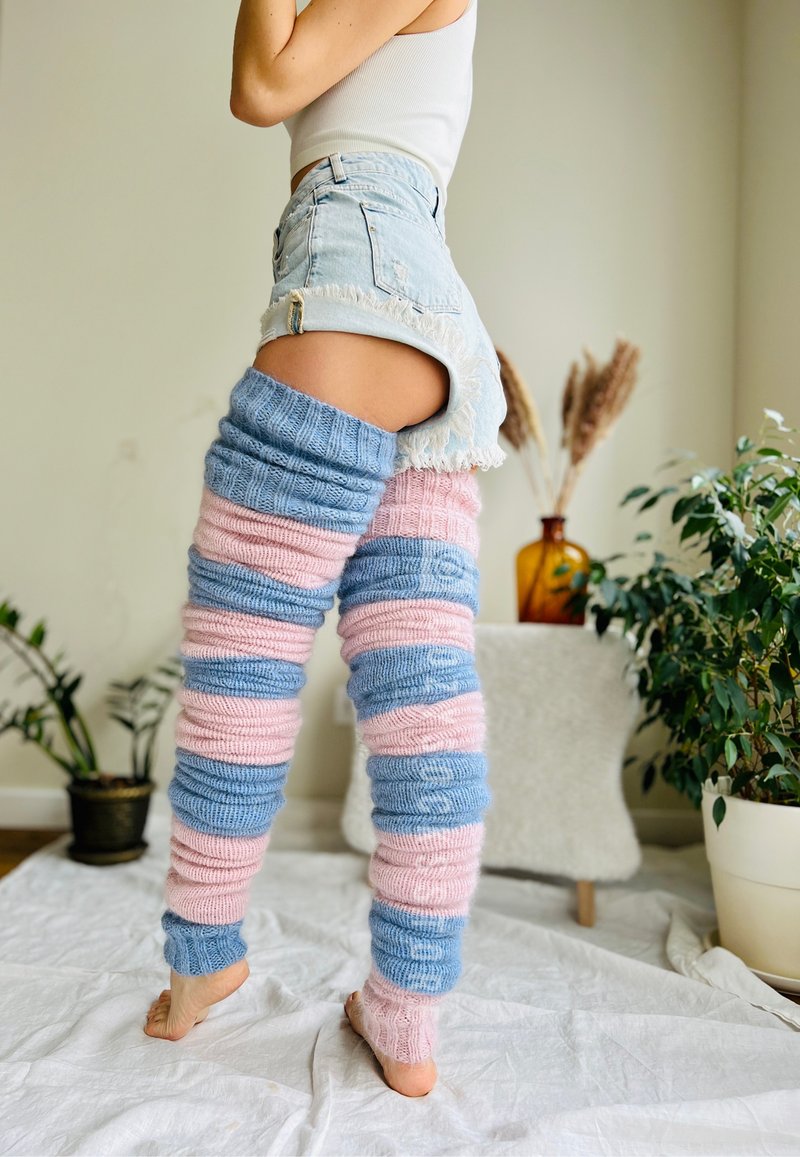 多色 超长腿保暖 羊毛 冬季 丝袜 保暖 袜子 宽松 打底裤 - 丝袜 - 羊毛 多色