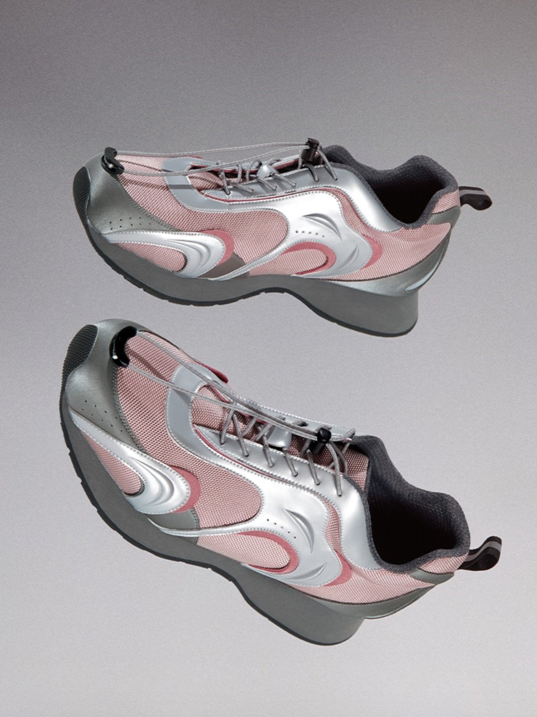 Ripple Sneaker 水波纹细橡筋运动休闲鞋 月粉 - 男款休闲鞋 - 其他材质 粉红色