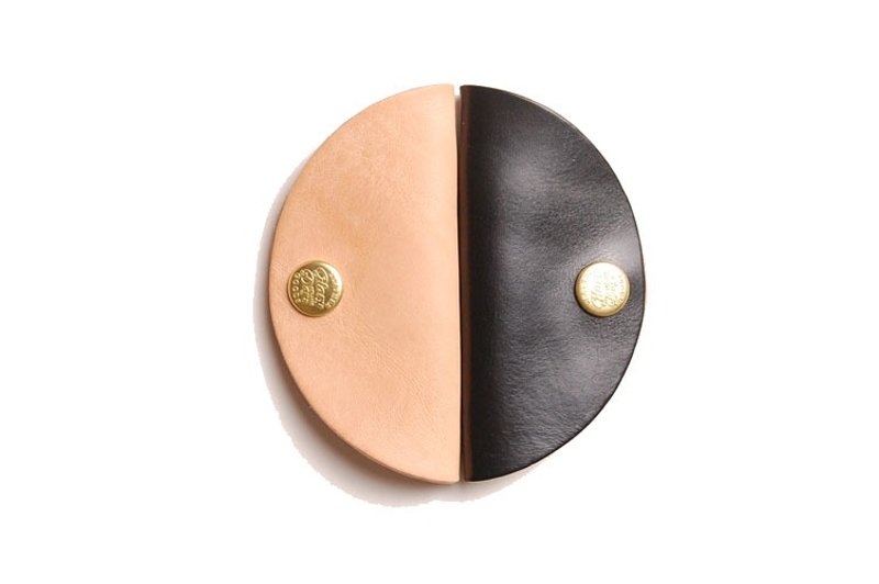 Leather cord holder - 皮革集线夹（一组两个） - 卷线器/电线收纳 - 真皮 黑色