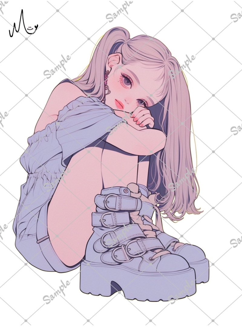 原创人物贴纸 - 贴纸 - 纸 
