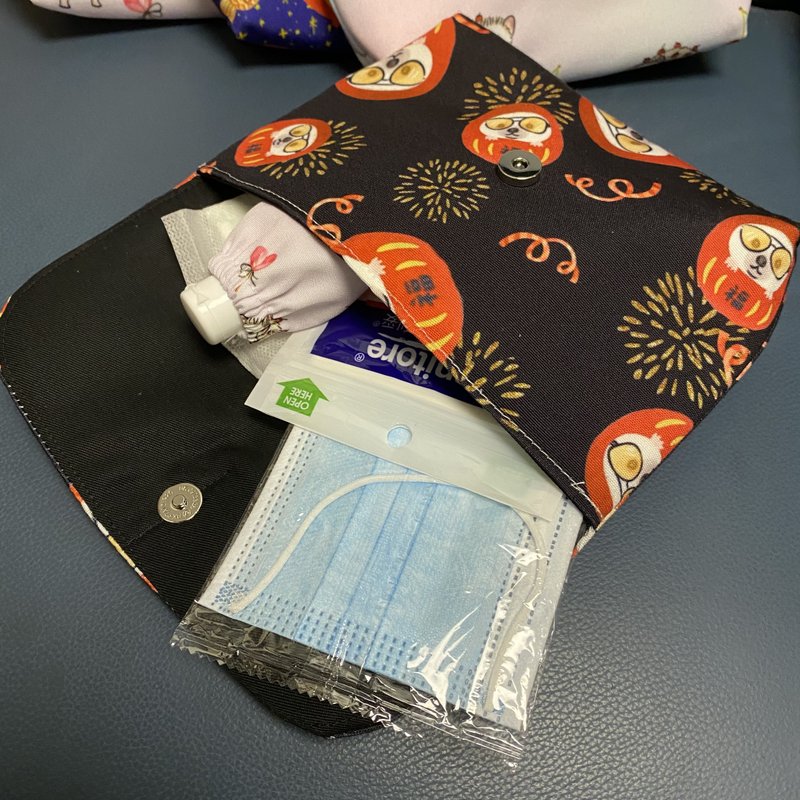 刺绊 刺猬 手拿包 个人护理包 化妆包  附夹层 手提包 5色 - 手提包/手提袋 - 棉 