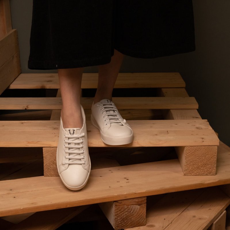 35-45码 男女鞋 日式面包鞋 两穿 松紧 后踩鞋_小白鞋 - 其他女款皮鞋 - 真皮 白色